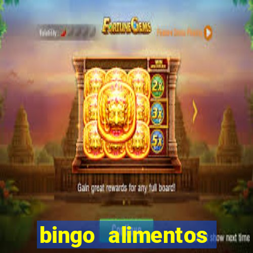 bingo alimentos para imprimir